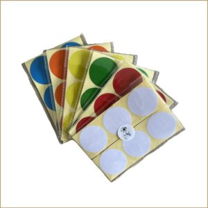 verwijderbare markeerstickers | set van 180 - 6 kleuren