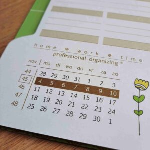 homeworktime planner 2024 weekoverzicht maandkalendertje