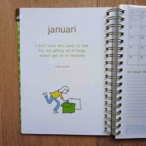 homeworktime agenda 2024 maand illustraties en quotes