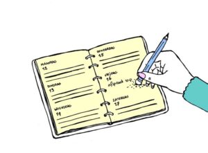 uitgumbare pen_tekening